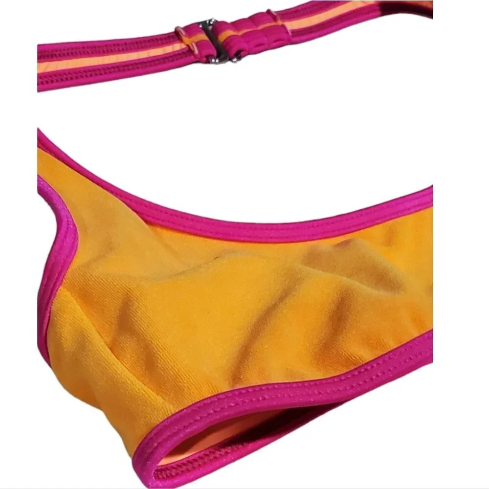 Frankies Bikinis Swimsuit Terry Monokini One Piece Medium